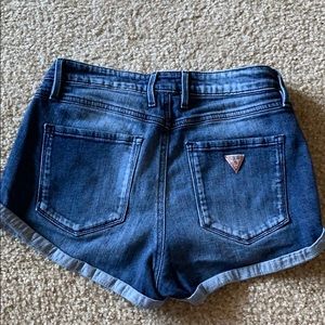 Guess High Waisted Cuff Jean Shorts 27